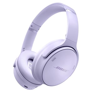 Căști wireless cu anulare a zgomotului Bose QuietComfort, Bluetooth, cu microfon, Over-Ear, autonomie 24 de ore, mov deschis, ediție limitată