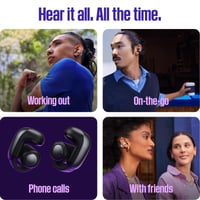 Bose Ultra Open Earbuds Bluetooth slúchadlá, technológia OpenAudio, bezdrôtový clip-on headset s otvorenou konštrukciou, 48-hodinová výdrž batérie, čierne 5