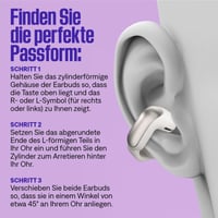Bluetooth slúchadlá Bose Ultra Open Earbuds s technológiou OpenAudio, otvorené slúchadlá, 48-hodinová výdrž batérie, bielo-sivá 6