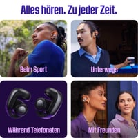 Bluetooth slúchadlá Bose Ultra Open Earbuds s technológiou OpenAudio, otvorené slúchadlá, 48-hodinová výdrž batérie, bielo-sivá 5