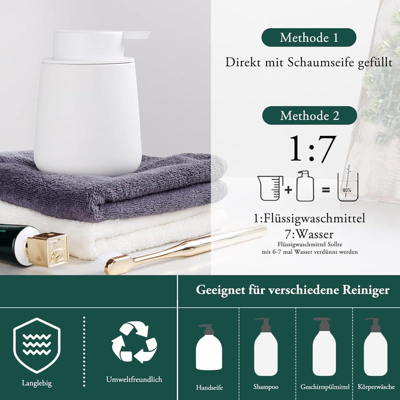 BosilunLife fehér habosító szappan adagoló
