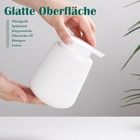 BosilunLife fehér szappanadagoló 350ml, nagy pumpafej, csúszásmentes, BPA-mentes 5