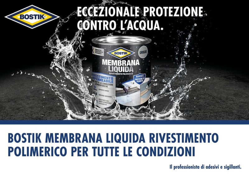 Bostik Liquid Membrane Polymer Coating Elastic Grey 1kg