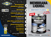 Bostik Liquid Membrane Polymer Coating Elastic Grey 1kg 3
