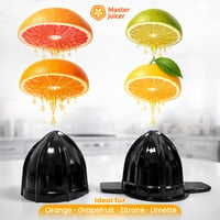 Elektrický lis na citrusy Boston Tech MasterJuicer – 700 ml, 2 nadstavce, bez BPA, nehrdzavejúca oceľ, odšťavovač pomarančov a citrónov na domáce použitie 4