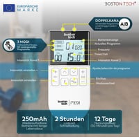 Boston Tech TENS EMS masszázs készülék 3 az 1-ben | Fájdalomcsillapítás + edzés | 50 mód 3