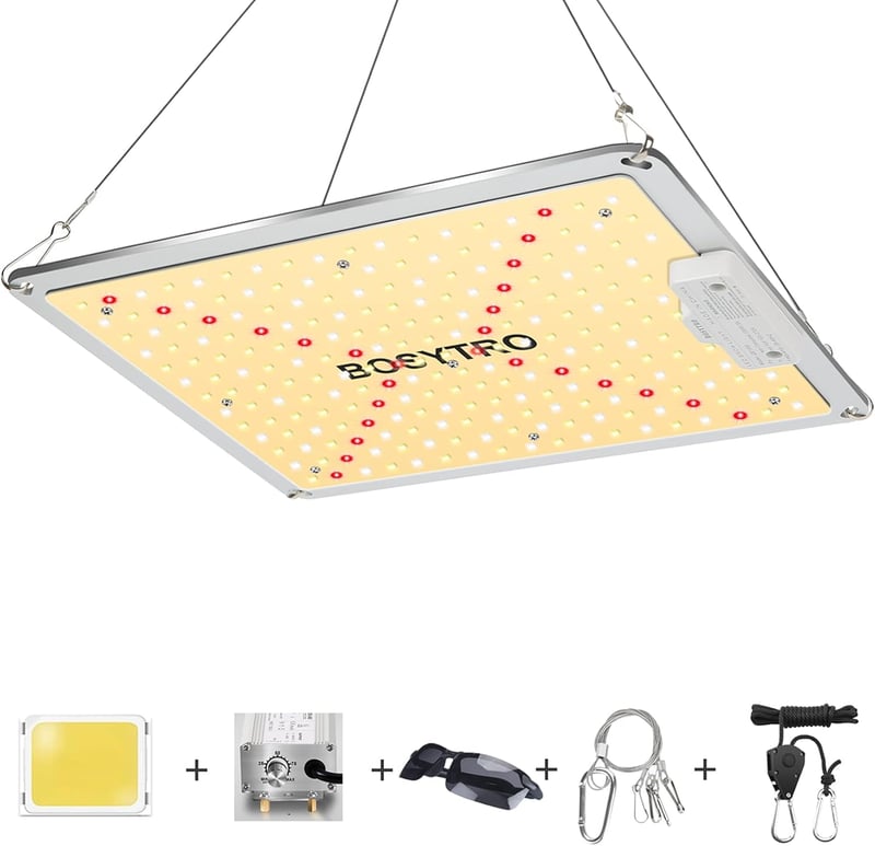 BOSYTRO 1000W LED Növénylámpa Teljes Spektrum Dimmelhető Növénytermesztéshez