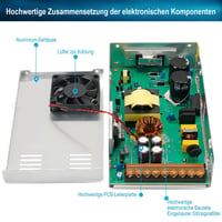 BOSYTRO 12V 50A 600W kapcsolóüzemű tápegység, AC 110/220V 5