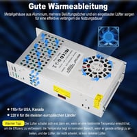 BOSYTRO 12V 50A 600W kapcsolóüzemű tápegység, AC 110/220V 3