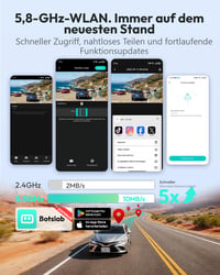 Autokamera BOTSLAB 4K so zadnou kamerou, STARVIS 2, 4K+1080P, nočné videnie WDR 8