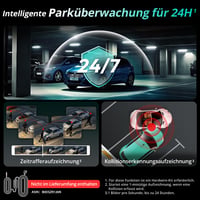 Autokamera BOTSLAB 4K so zadnou kamerou, STARVIS 2, 4K+1080P, nočné videnie WDR 5