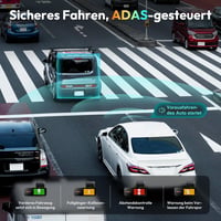 BOTSLAB 4K Autós Menetrögzítő Kamera GPS-szel és WiFi-vel - Első és Hátsó Kamera, 64GB SD Kártyával, ADAS, Éjjellátó, 170° Látószög 3