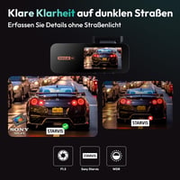 BOTSLAB 4K Autós Menetrögzítő Kamera GPS-szel és WiFi-vel - Első és Hátsó Kamera, 64GB SD Kártyával, ADAS, Éjjellátó, 170° Látószög 6