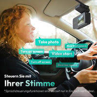 BOTSLAB 4K STARVIS Autós Menetrögzítő Kamera Szett - Első-Hátsó WiFi Fedélzeti Kamera GPS-szel, ADAS Rendszerrel, Éjjellátóval, 64GB Kártyáv 4
