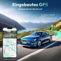 BOTSLAB 4K STARVIS Autós Menetrögzítő Kamera Szett - Első-Hátsó WiFi Fedélzeti Kamera GPS-szel, ADAS Rendszerrel, Éjjellátóval, 64GB Kártyáv 8