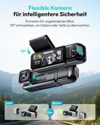 Autokamera BOTSLAB 4K+1080P s prednou a vnútornou kamerou a super nočným videním 3