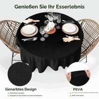 BOUBONI 4 ks Čierny jednorazový obrus 137x274 cm obdĺžnikový obrus na párty, svadby, catering, vonkajšie a tematické podujatia 3