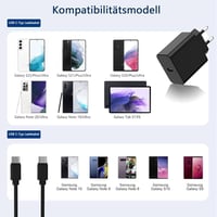 Bouge 25W Gyors Töltő Samsung Galaxy S22/S21/S20/Z Flip 4/Z Fold 4 USB-C PD Hálózati Adapter Fekete 4
