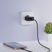 Bouge 25W Gyors Töltő Samsung Galaxy S22/S21/S20/Z Flip 4/Z Fold 4 USB-C PD Hálózati Adapter Fekete 7