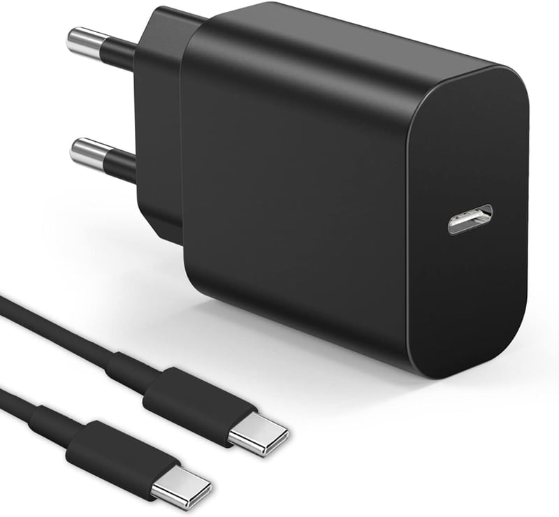 Bouge 25W Gyors Töltő Samsung Galaxy S22/S21/S20/Z Flip 4/Z Fold 4 USB-C PD Hálózati Adapter Fekete