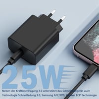 Bouge 25W Gyors Töltő Samsung Galaxy S22/S21/S20/Z Flip 4/Z Fold 4 USB-C PD Hálózati Adapter Fekete 5