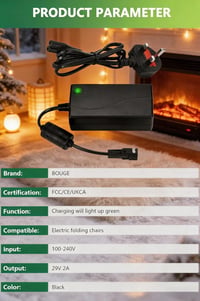 Bouge 29V 2A Emelő Fotel Tápegység OKIN Lazy Boy Elektromos Kanapé Adapter 3