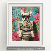 Bougimal Festés Számok Szerint Felnőtteknek Kutya Motívum 28x35cm Ecsettel és Festékkel 2