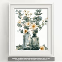 Bougimal Számfestés Felnőtteknek Virágos Tájkép 28x35cm Ecsettel és Festékkel 2