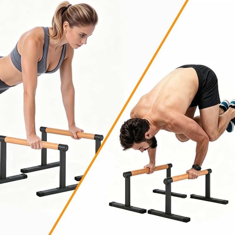 Bounabay Parallettes Fa Nyújtófák Calisthenics Dip Bar Handstand