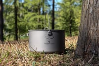 Boundless Voyage Titán Edénykészlet 750-1300 ml - Összecsukható Fogantyús Kemping Főzőedény Túrázáshoz, Ultrakönnyű Hordozható Evőeszköz Sze 8
