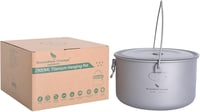 Boundless Voyage Titán Edénykészlet 750-1300 ml - Összecsukható Fogantyús Kemping Főzőedény Túrázáshoz, Ultrakönnyű Hordozható Evőeszköz Sze 1