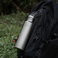 Boundless Voyage Titánium Kulacs 750ml - Ultrakönnyű Túra Sportpalack Titán Fedéllel Kempingezéshez, Kerékpározáshoz, Túrázáshoz 5