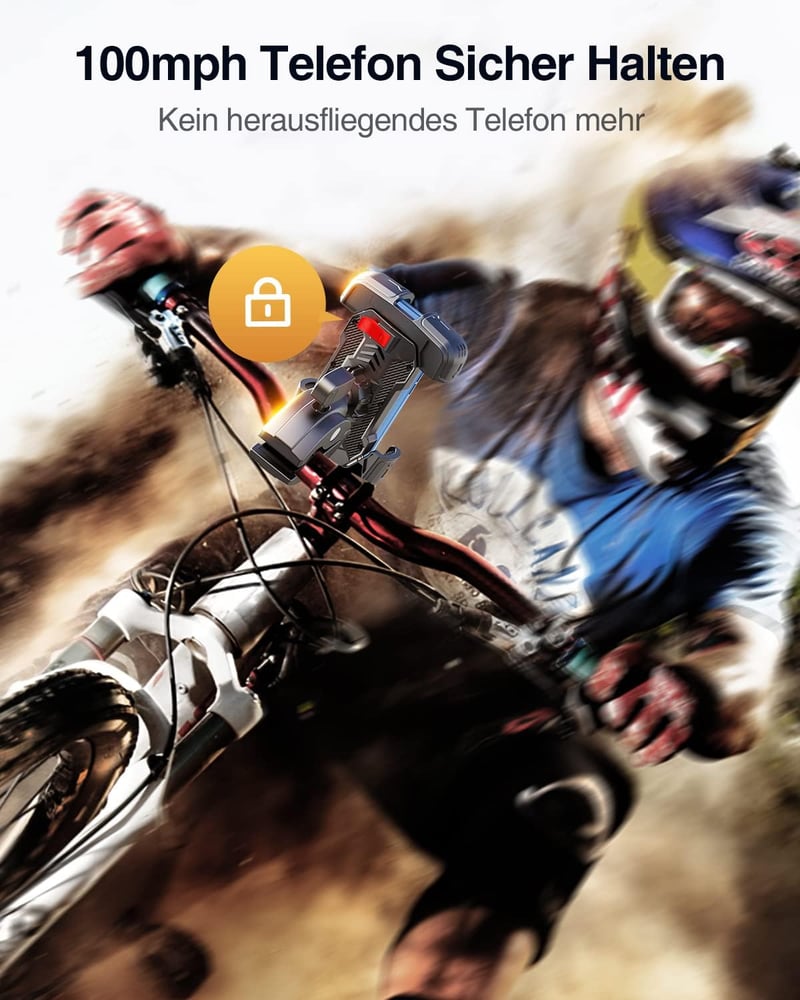 Bovemanx Motorkerékpár és Kerékpár Telefontartó, Rezgésmentes, 7,2 Hüvelykes