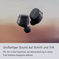 Bezdrôtové slúchadlá s potlačením hluku Bowers & Wilkins Pi6 True Wireless, Bluetooth aptX – búrkovo sivé 8