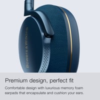 Bowers & Wilkins PX7 S2 bezdrôtové slúchadlá s potlačením hluku, Bluetooth 5.0, výdrž batérie 30 hodín, vstavaný mikrofón – modré 5