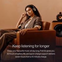 Bezdrôtové slúchadlá s potlačením hluku Bowers & Wilkins Px8 S2 s Bluetooth, rýchlym nabíjaním, 30-hodinovou výdržou prehrávania a mikrofónom – Midnight 5