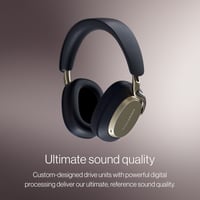 Bezdrôtové slúchadlá s potlačením hluku Bowers & Wilkins Px8 S2 s Bluetooth, rýchlym nabíjaním, 30-hodinovou výdržou prehrávania a mikrofónom – Midnight 2