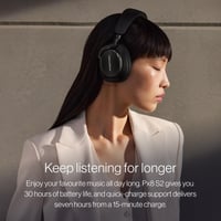 Căști wireless cu anularea zgomotului Bowers & Wilkins Px8, conectivitate Bluetooth, încărcare rapidă, 30 de ore de redare, microfon - Negru Onix 5