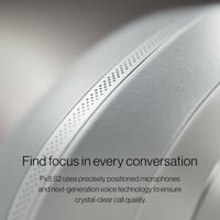 Bezdrôtové slúchadlá s potlačením hluku Bowers & Wilkins Px8 S2 s Bluetooth, rýchlym nabíjaním, 30-hodinovou výdržou prehrávania a mikrofónom – Midnight 4