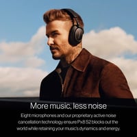 Căști wireless cu anularea zgomotului Bowers & Wilkins Px8, conectivitate Bluetooth, încărcare rapidă, 30 de ore de redare, microfon - Negru Onix 3