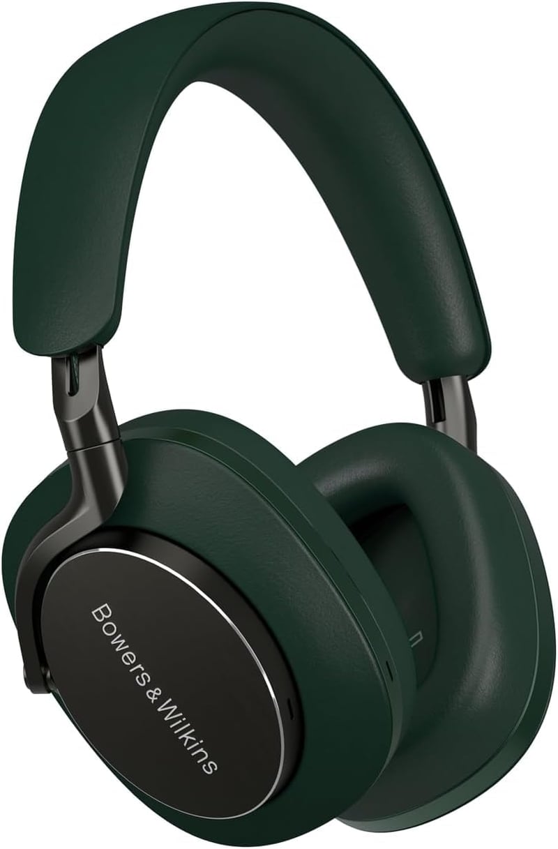 Bowers & Wilkins Px8 Bezdrôtové slúchadlá s potlačením hluku, Bluetooth 5.0, rýchle nabíjanie, 30 hodín prehrávania, vstavaný mikrofón, tmavozelené