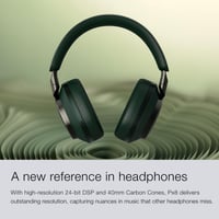 Bowers & Wilkins Px8 Bezdrôtové slúchadlá s potlačením hluku, Bluetooth 5.0, rýchle nabíjanie, 30 hodín prehrávania, vstavaný mikrofón, tmavozelené 4