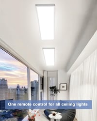 Bowfar LED Stropné svietidlo 40W 4000 lm s diaľkovým ovládaním, stmievateľné, 80x25 cm, nastaviteľný jas, stropná lampa 7