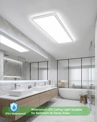 Bowfar LED stropna svjetiljka 80x25x2,5 cm, 18W 4000lm, prigušiva 3000K-6500K, s daljinskim upravljačem, bijela, za dnevni boravak, spavaću sobu, kuhinju, kupaonicu, ured 6
