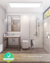 LED stropné svietidlo Bowfar obdĺžnikové s diaľkovým ovládaním, stmievateľné 3000-6500K 24W ultra tenké s podsvietením, biele 58x2,5 cm 7