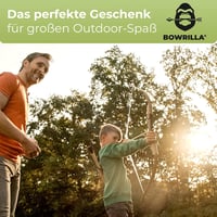 BOWRILLA Gyermek Íj és Nyílkészlet 10 Gumihegyű Nyíllal, Tegezzel és 3 Céltáblával - Bow 100 cm / dark green 4
