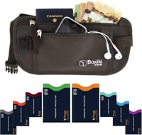Boxiki Travel Pénzöv RFID Védelemmel - Utazási Övtáska és Kártyatartó Szett Készpénz és Okmányok Biztonságos Tárolásához, Barna, Unisex

AI: 1