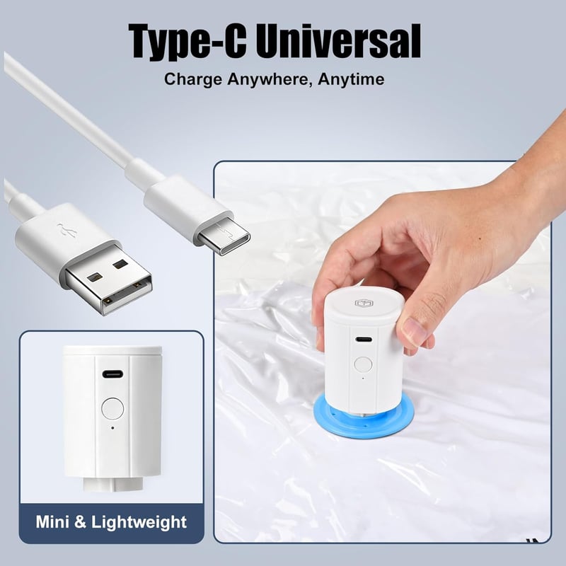 BoxLegend Vákuum Tárolósátor Szett Elektromos Pumpával 6db (2S+2XS+2XXS)
