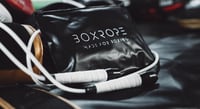 BOXROPE Boxerské švihadlo – nekrútiace sa, o 15 % ťažšie PVC lano, nastaviteľné, s protišmykovou páskou na rukoväti, sivé, prémiová kvalita 3