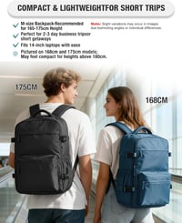 BOXSAM Ryanair Vákuum Hátizsák, Kézipoggyász, Utazási Backpack, Vízálló, 40x30x25cm 8